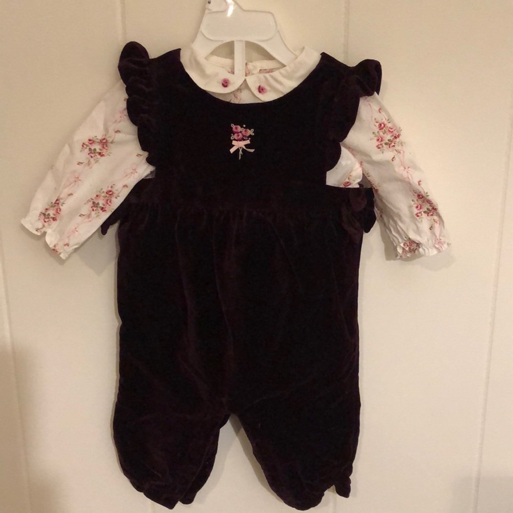 Janie and Jack velvet jumpsuit